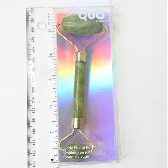 Quo Beauty Jade Facial Roller Green Stone Self Love Nighttime Routine NEW - Picture 4 of 6